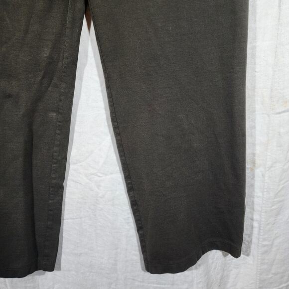 Eileen Fisher Olive Green Stretch Tab Waist Pants - L - Picture 3 of 6